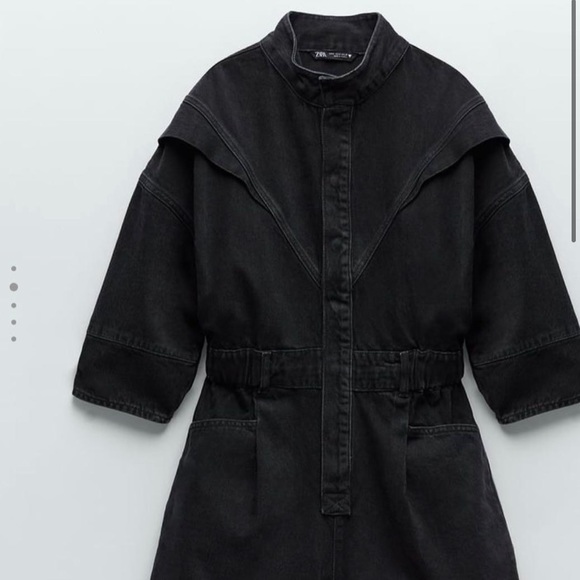 Zara Denim Jumpsuit - Picture 2 of 6